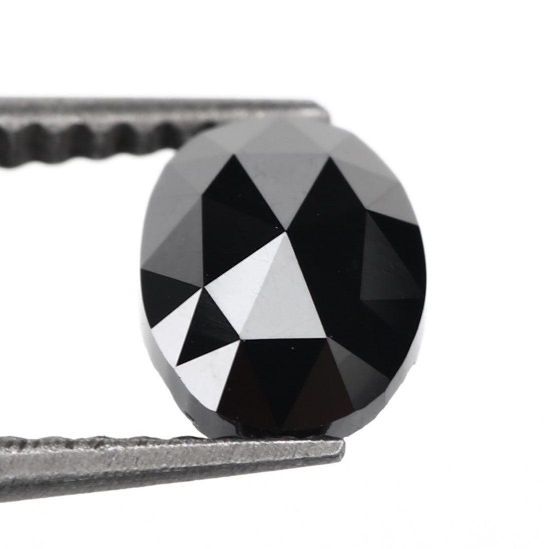 oval black loose diamonds