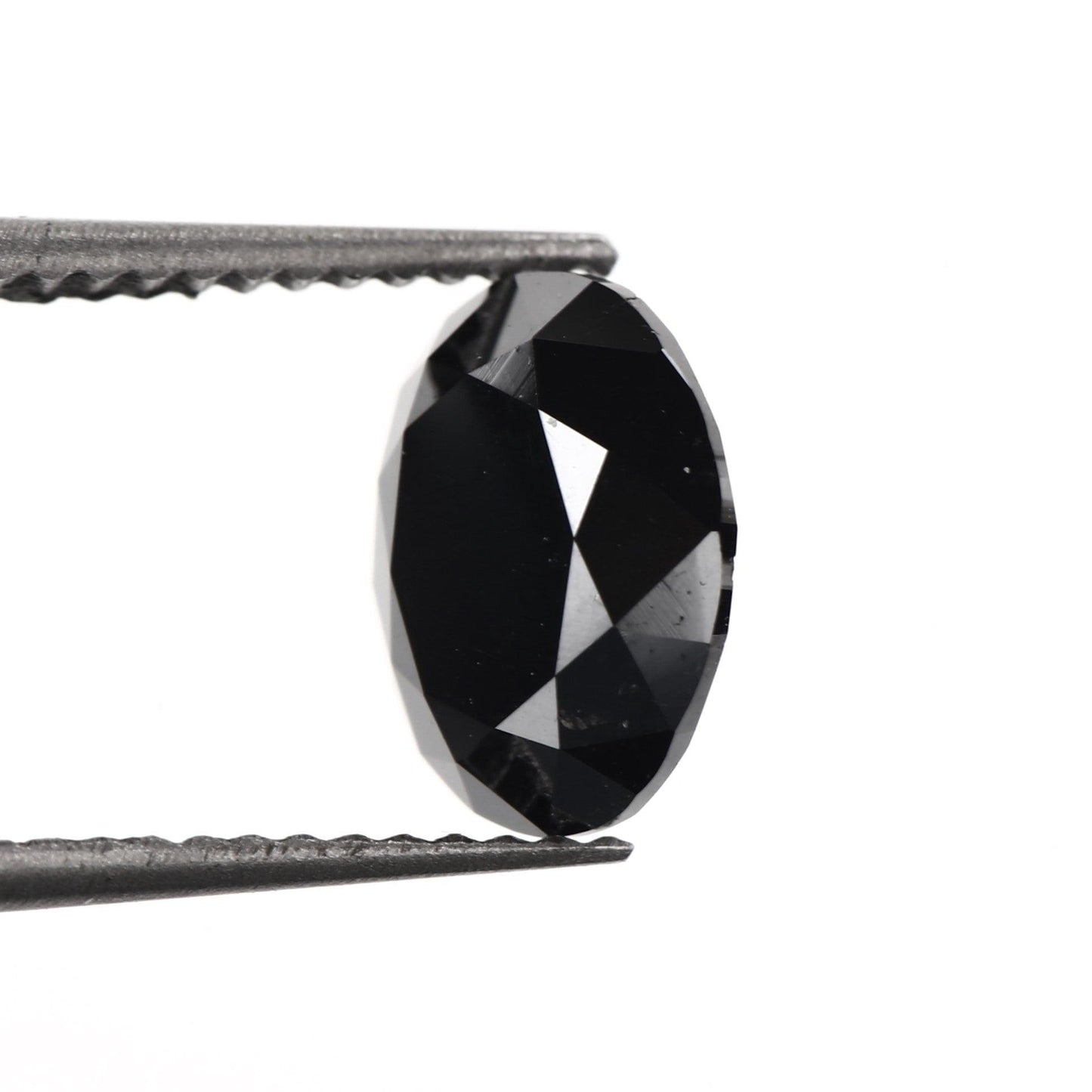 natural oval black diamond