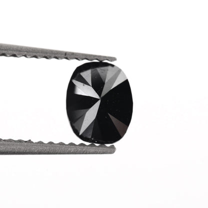 oval brilliant black loose diamond