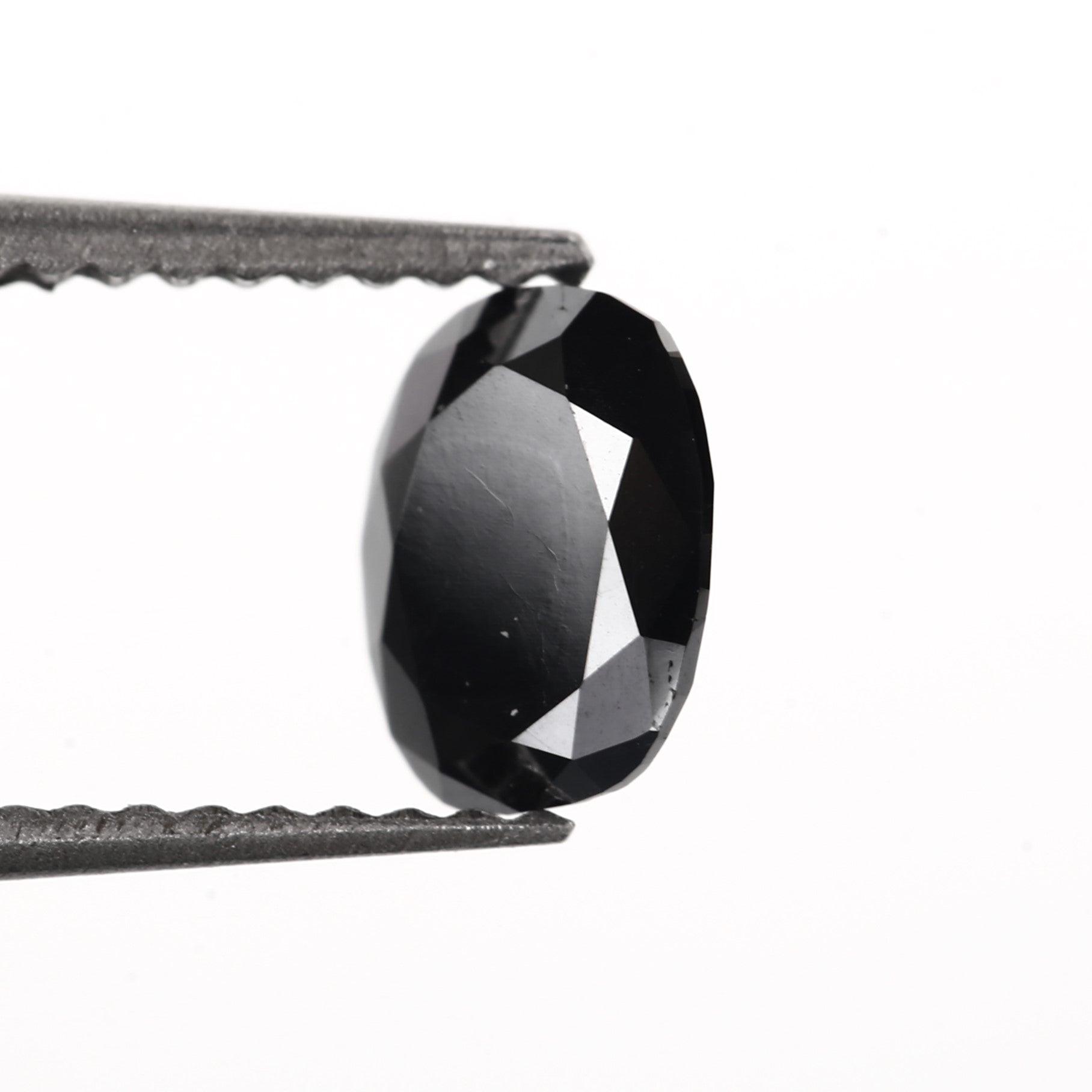 oval black fancy loose diamond