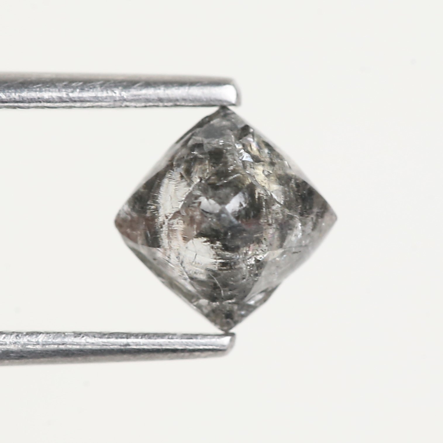1 Carat Rough Octahedron Grey Rough Diamond 4.9 MM