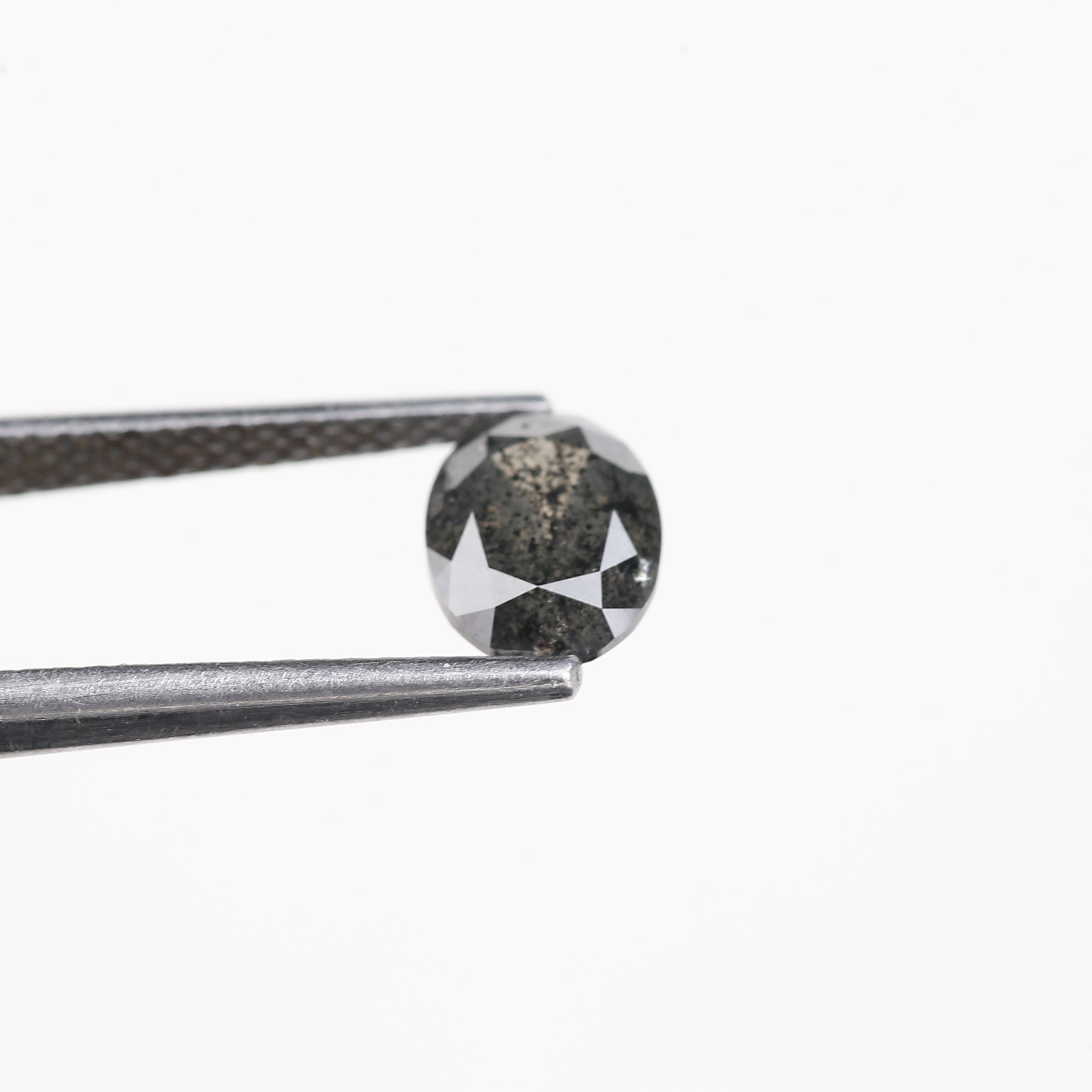 1 Carat Salt And Pepper Natural Grey Oval Cut Loose Diamond 7.31 MM