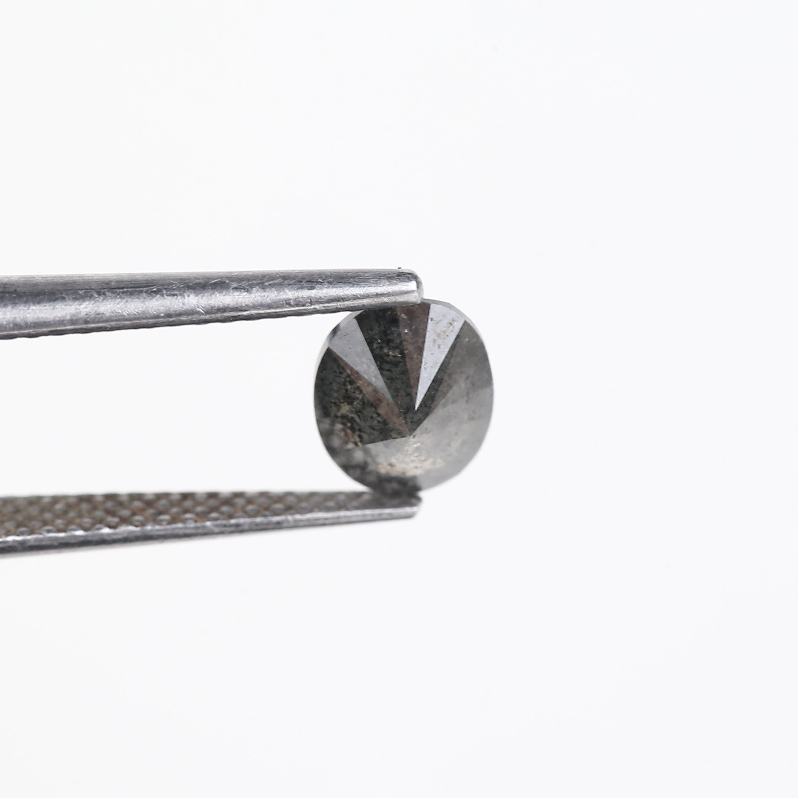 1 Carat Salt And Pepper Natural Grey Oval Cut Loose Diamond 7.31 MM