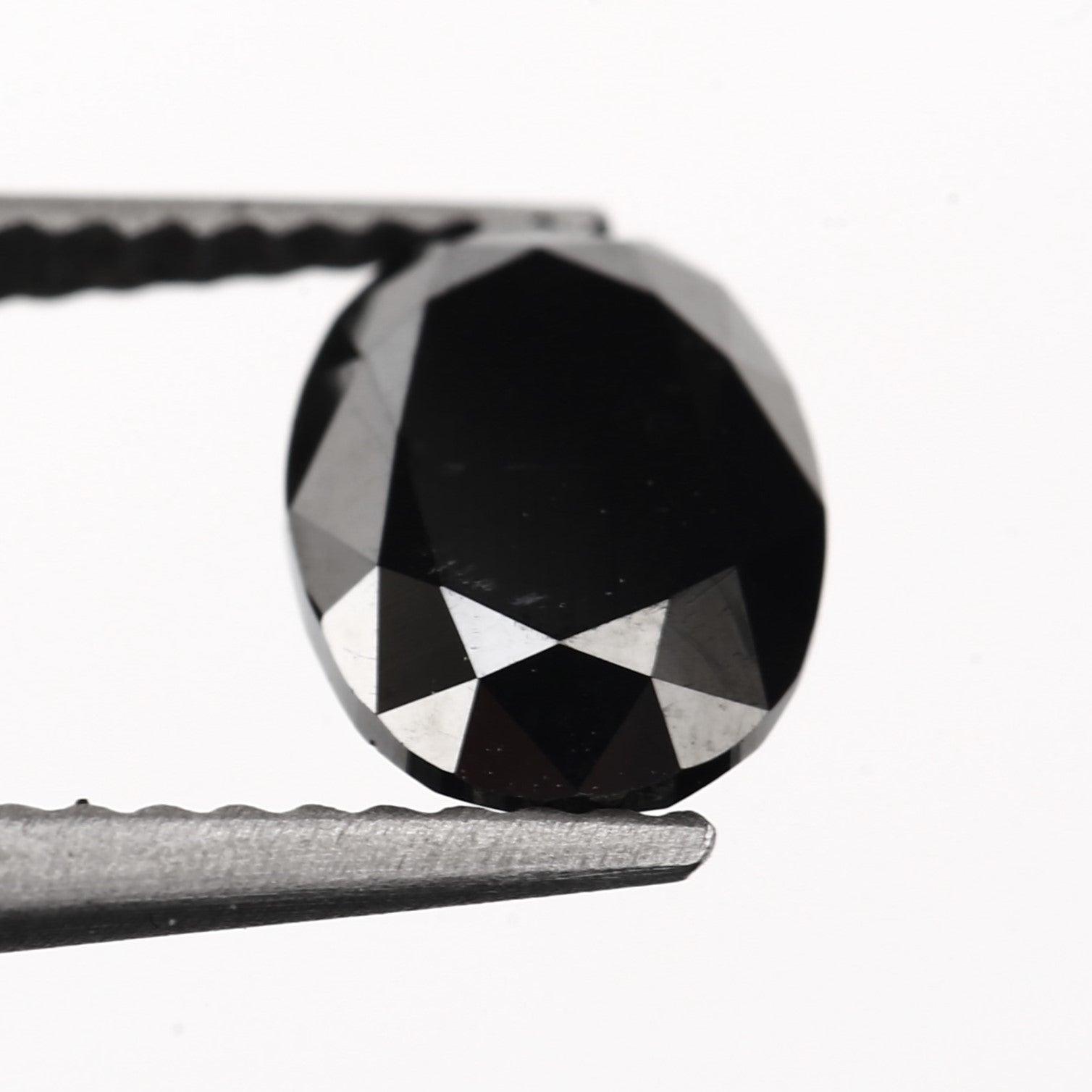 oval black loose diamond