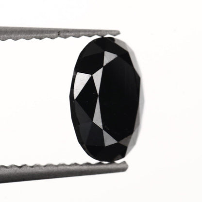 oval brilliant black diamond 