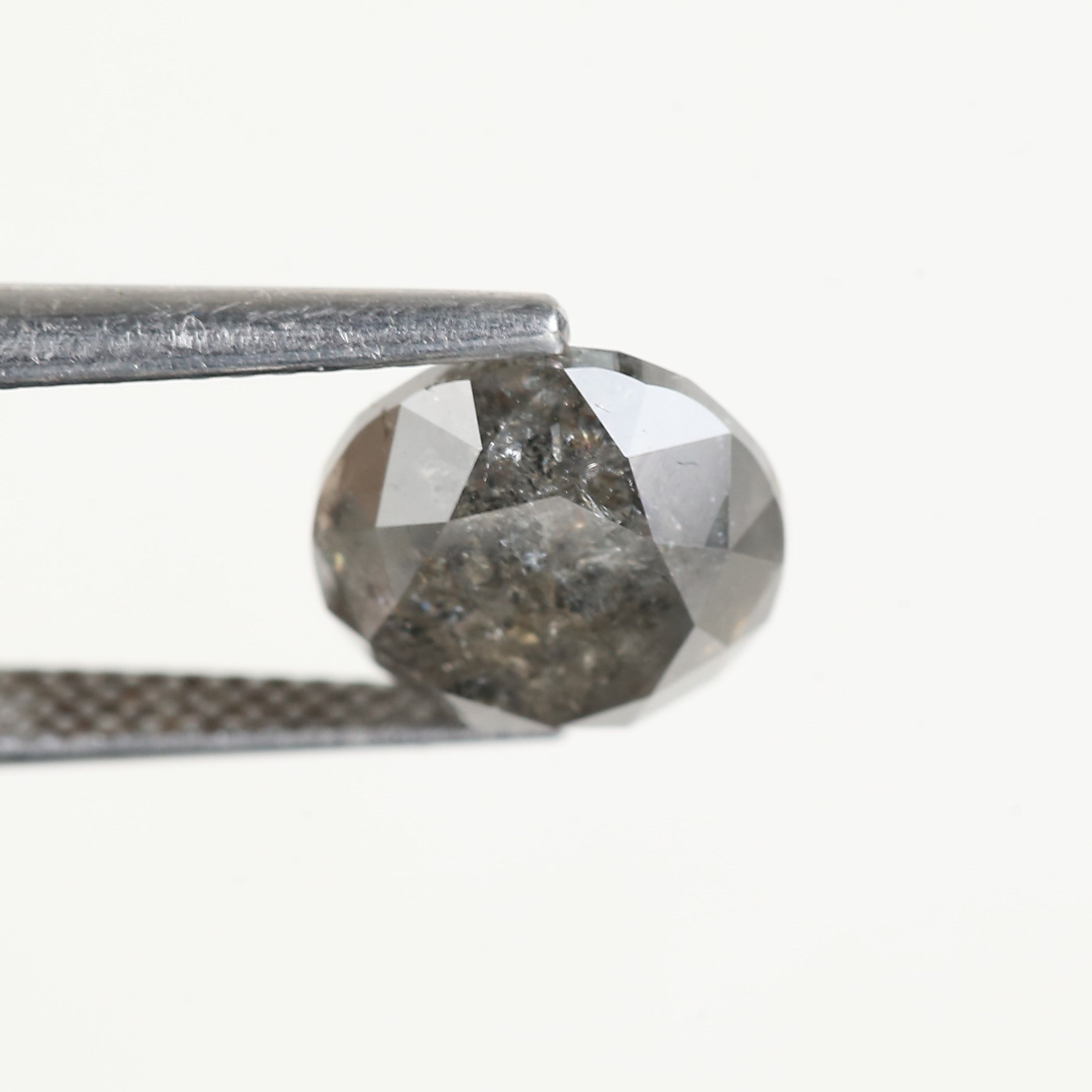 4 Carat Natural Grey Round Salt and Pepper Diamond 9 MM