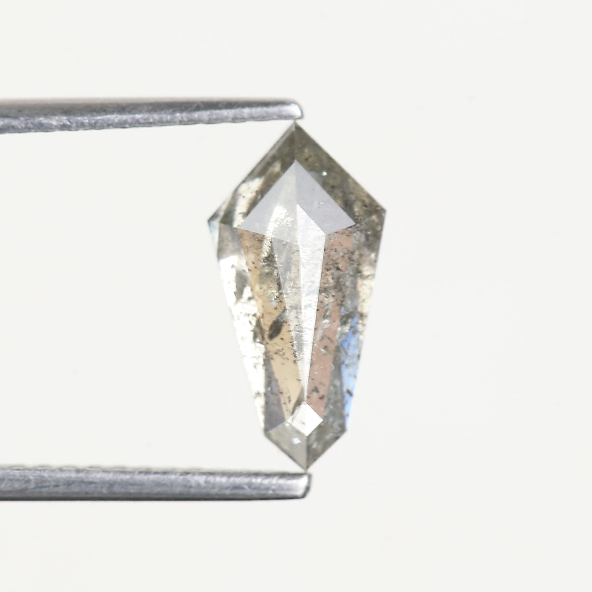 1.51 Carat Natural Kite Shape Salt and Pepper Diamond 11 MM