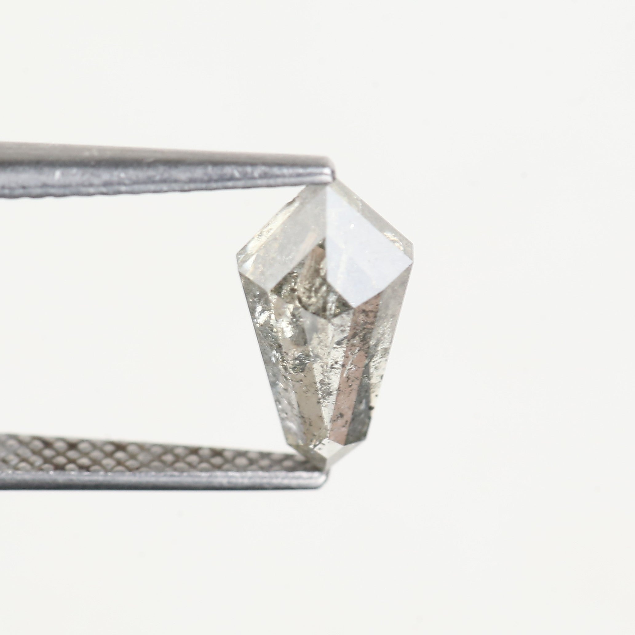 1.51 Carat Natural Kite Shape Salt and Pepper Diamond 11 MM