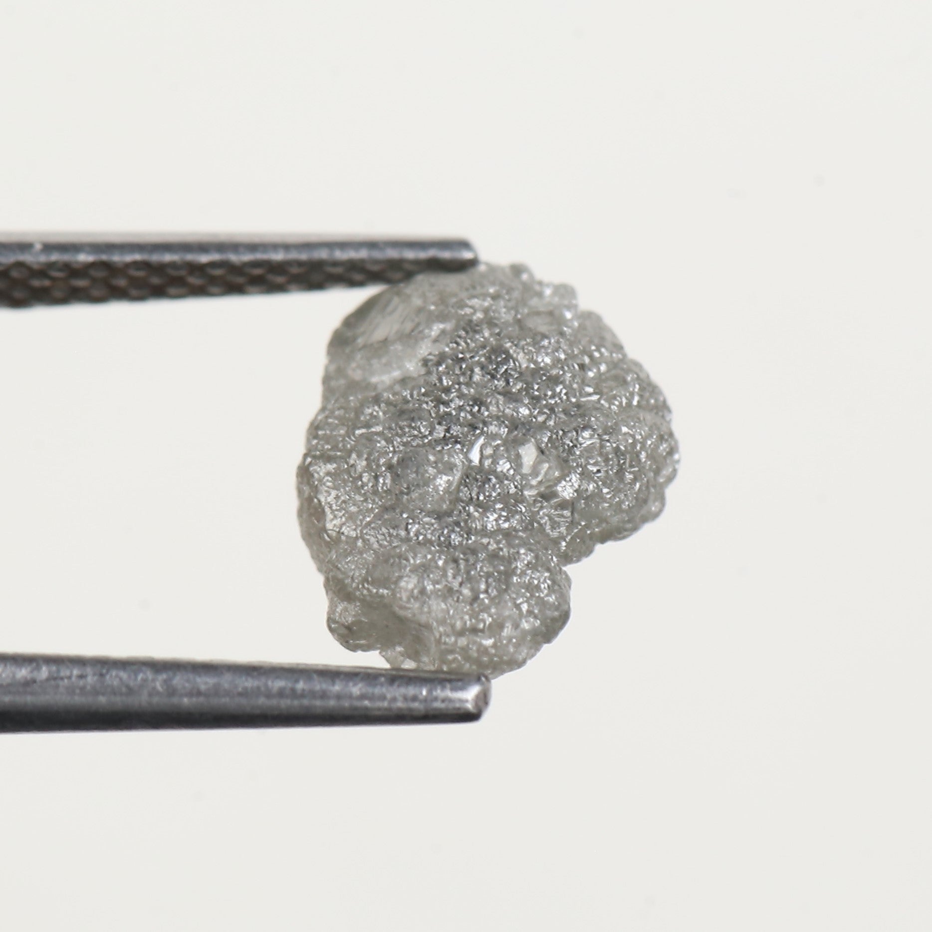 2.27 Ct Natural Grey Uncut Rough Diamond 9.5 MM