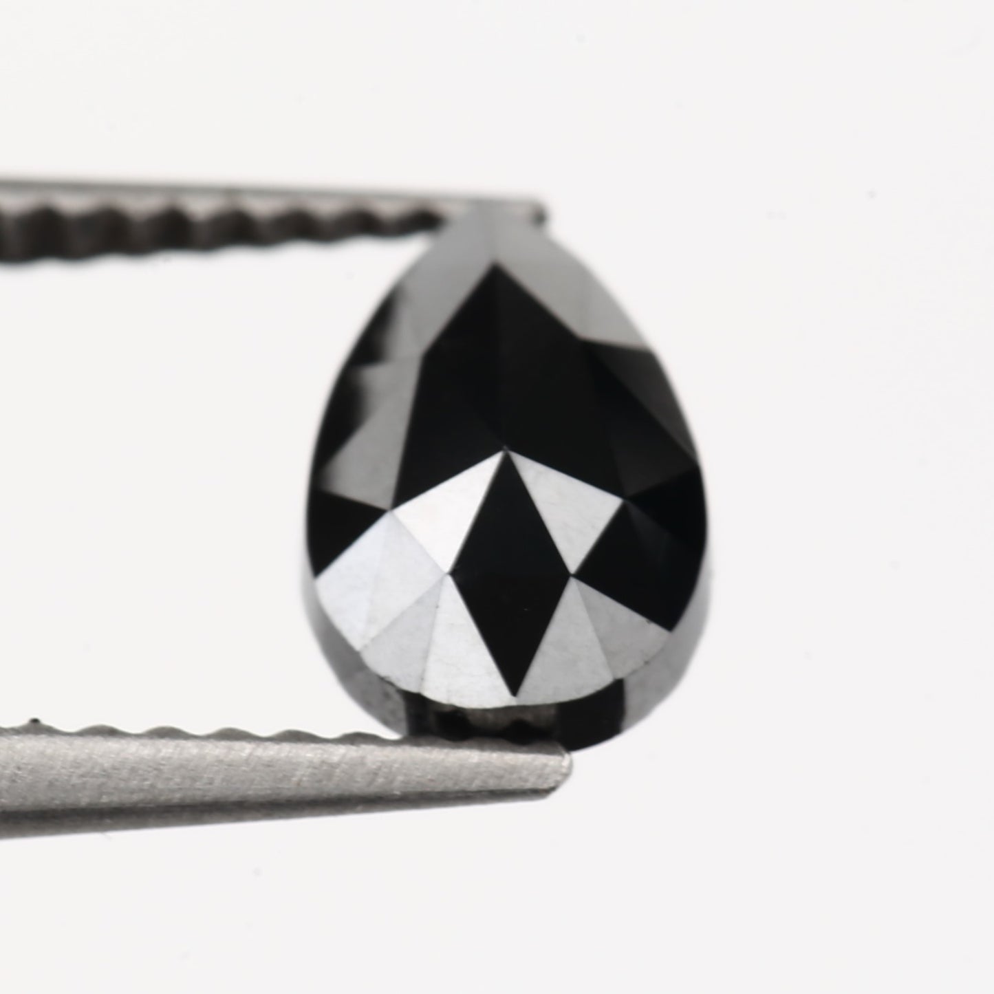 elongated pear black diamond