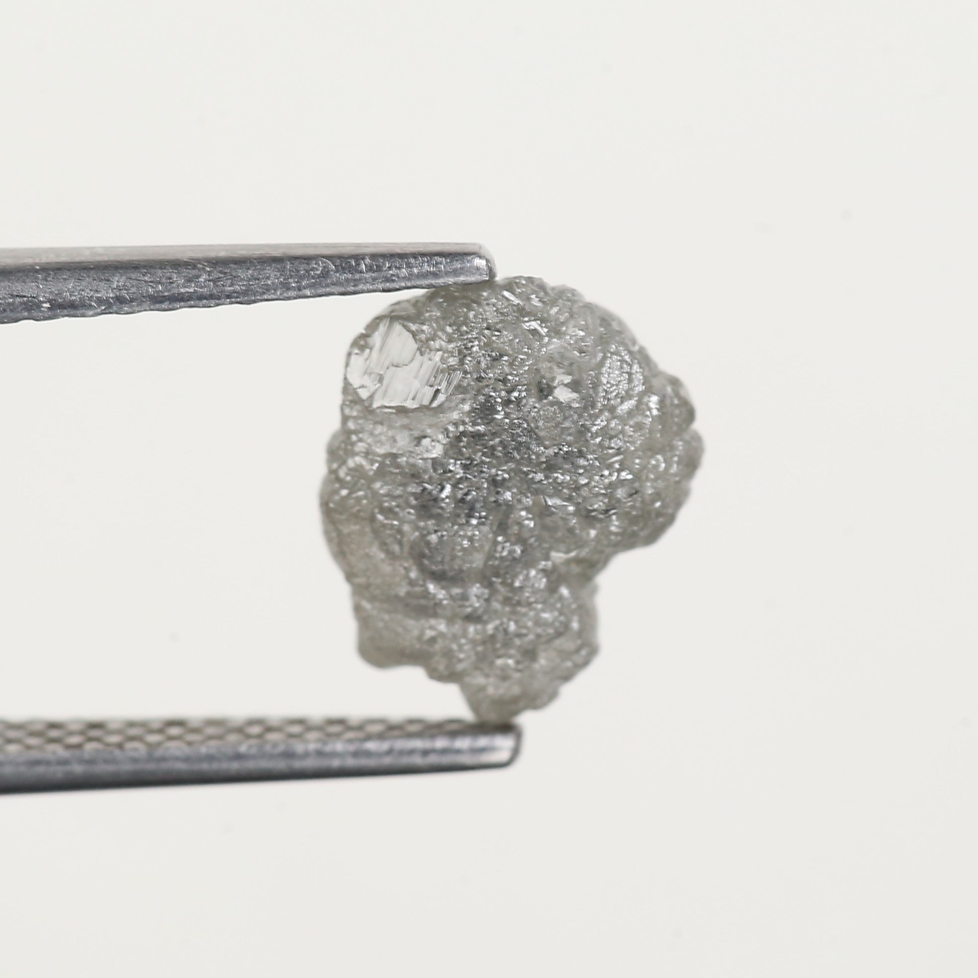 2.27 Ct Natural Grey Uncut Rough Diamond 9.5 MM