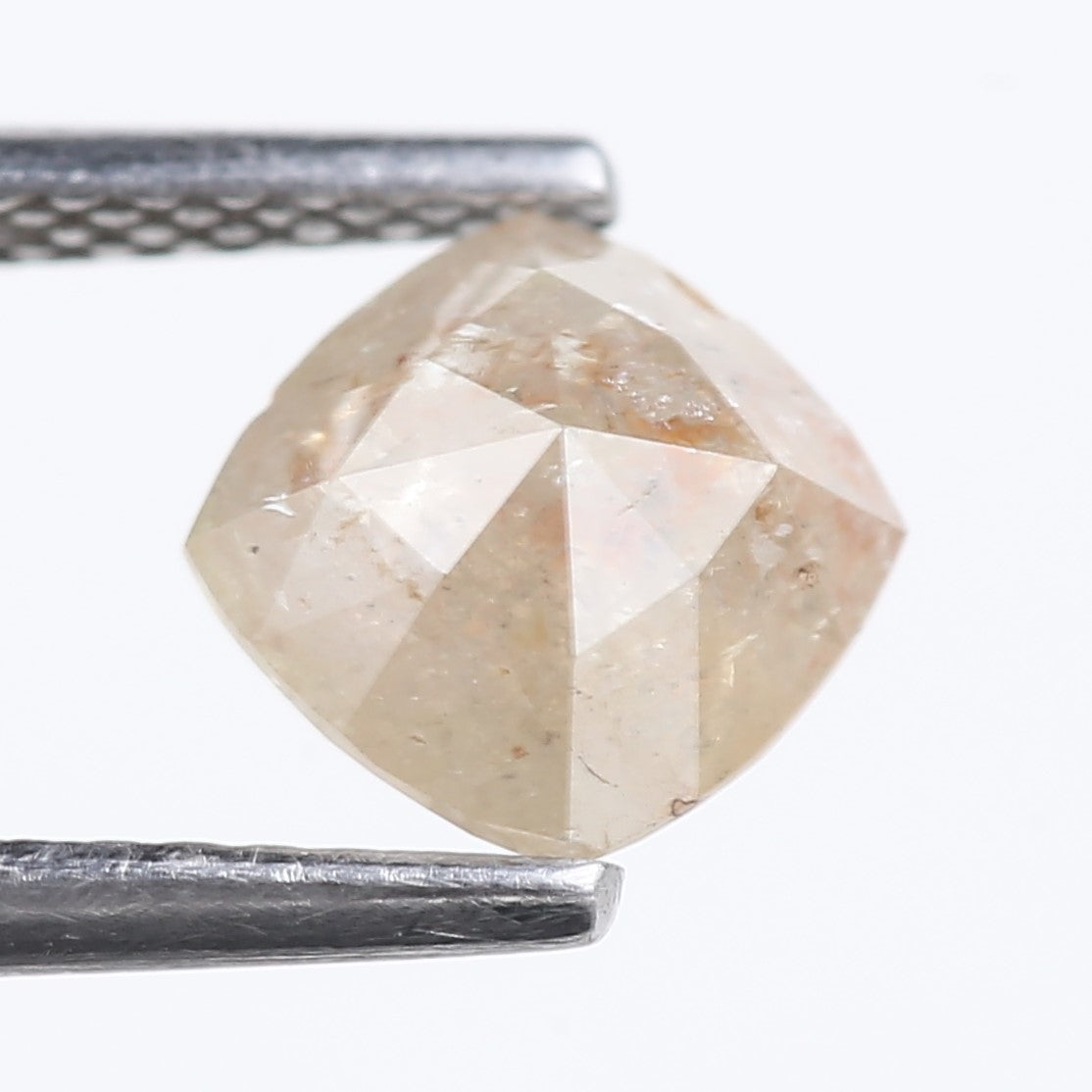 1.05 Carat Natural Salt And Pepper Brown Cushion Cut Loose Diamond 6.12 MM