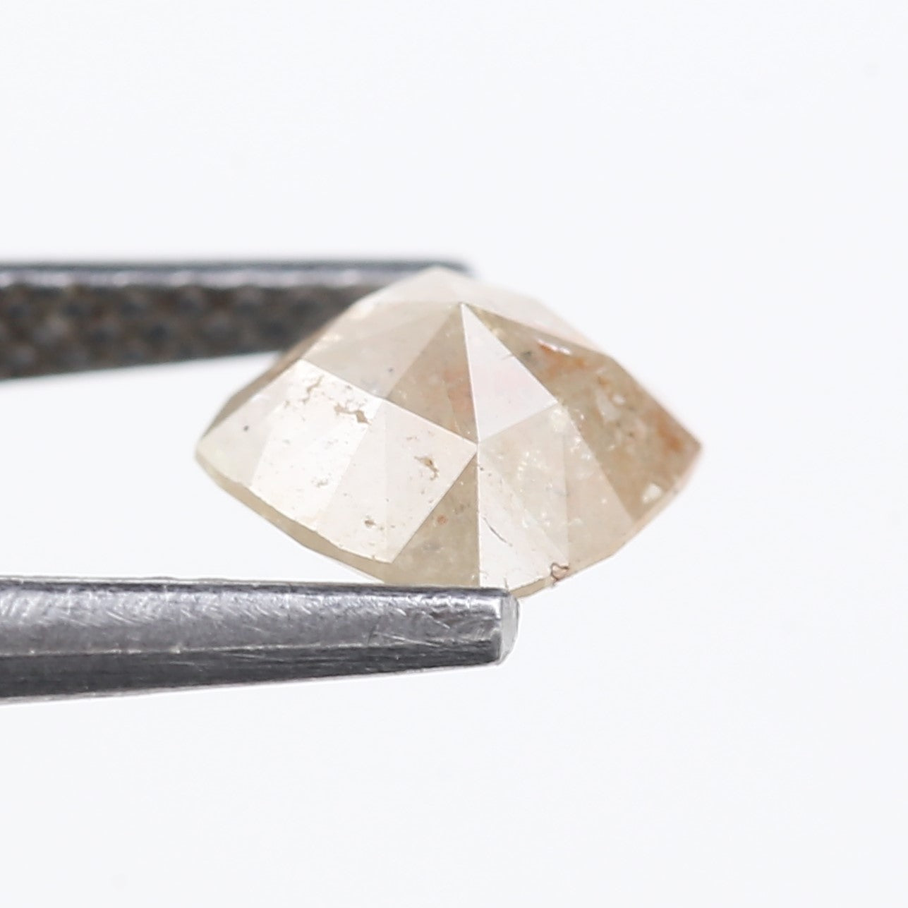 1.05 Carat Natural Salt And Pepper Brown Cushion Cut Loose Diamond 6.12 MM