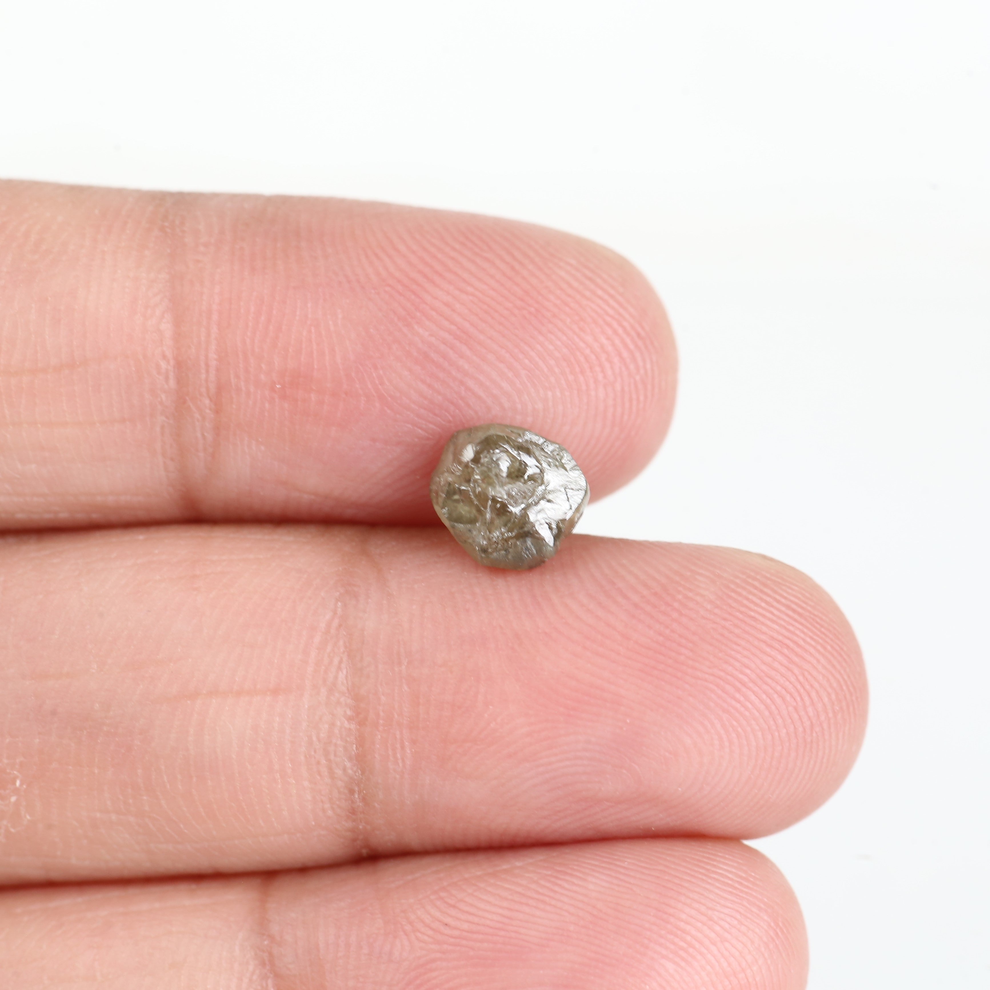 1.49 Carat Champagne Brown Real Rough Uncut Loose Diamond 6.90 MM