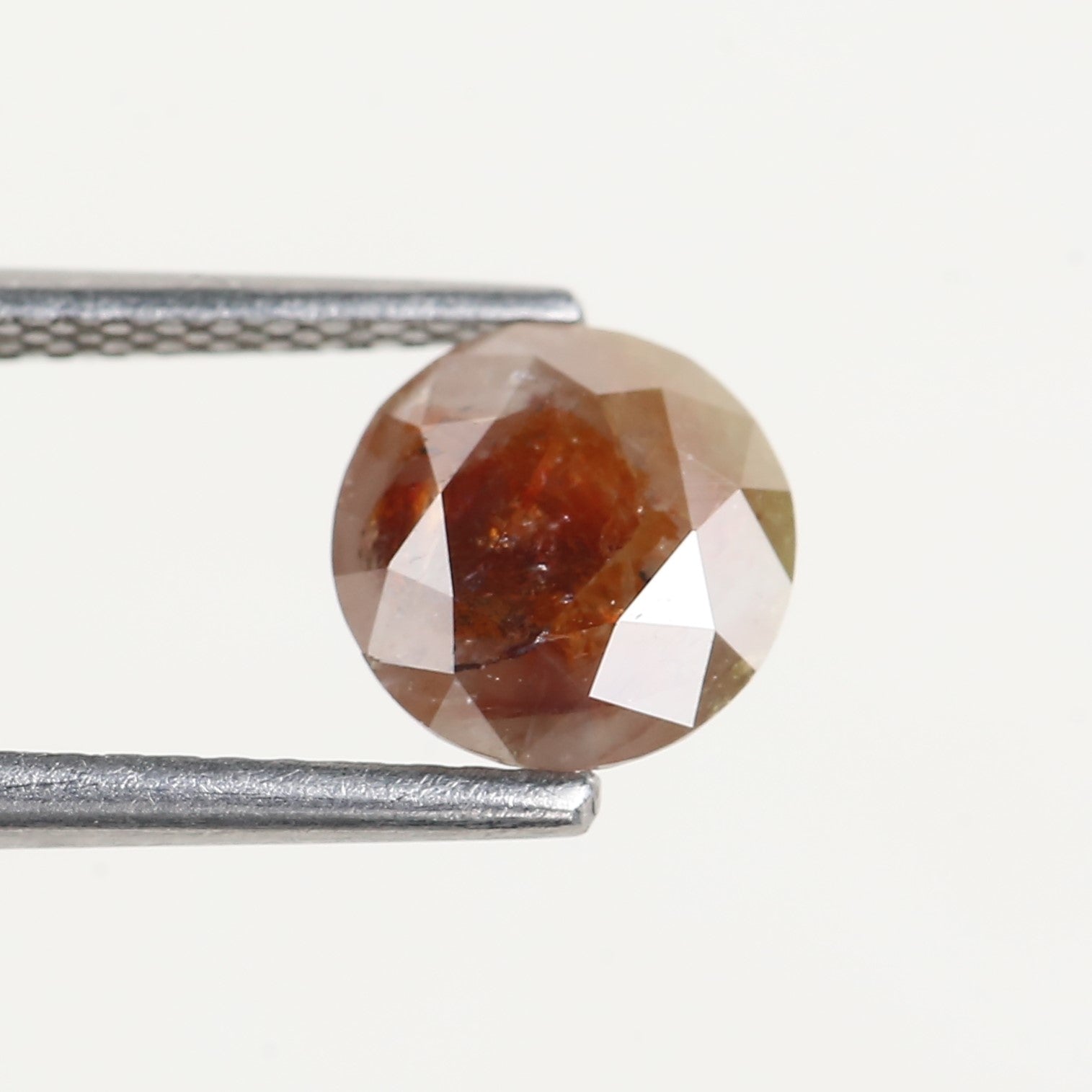 1.33 Carat Natural Round Red Brown Diamond 6.88 MM