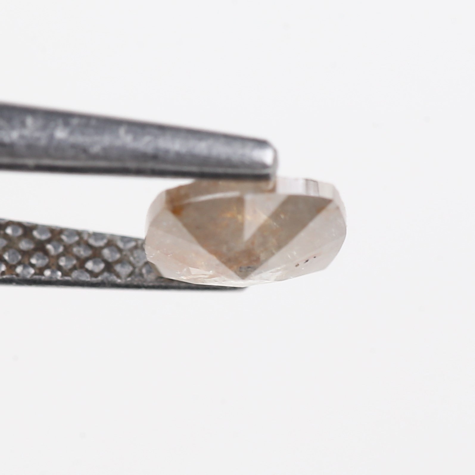 0.55 Carat Natural Salt And Pepper Light Brown Cushion Cut Loose Diamond 5.72 MM