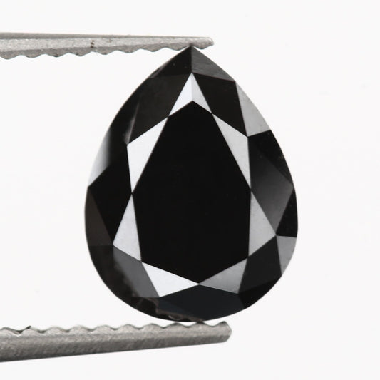 pear fancy black diamond pair
