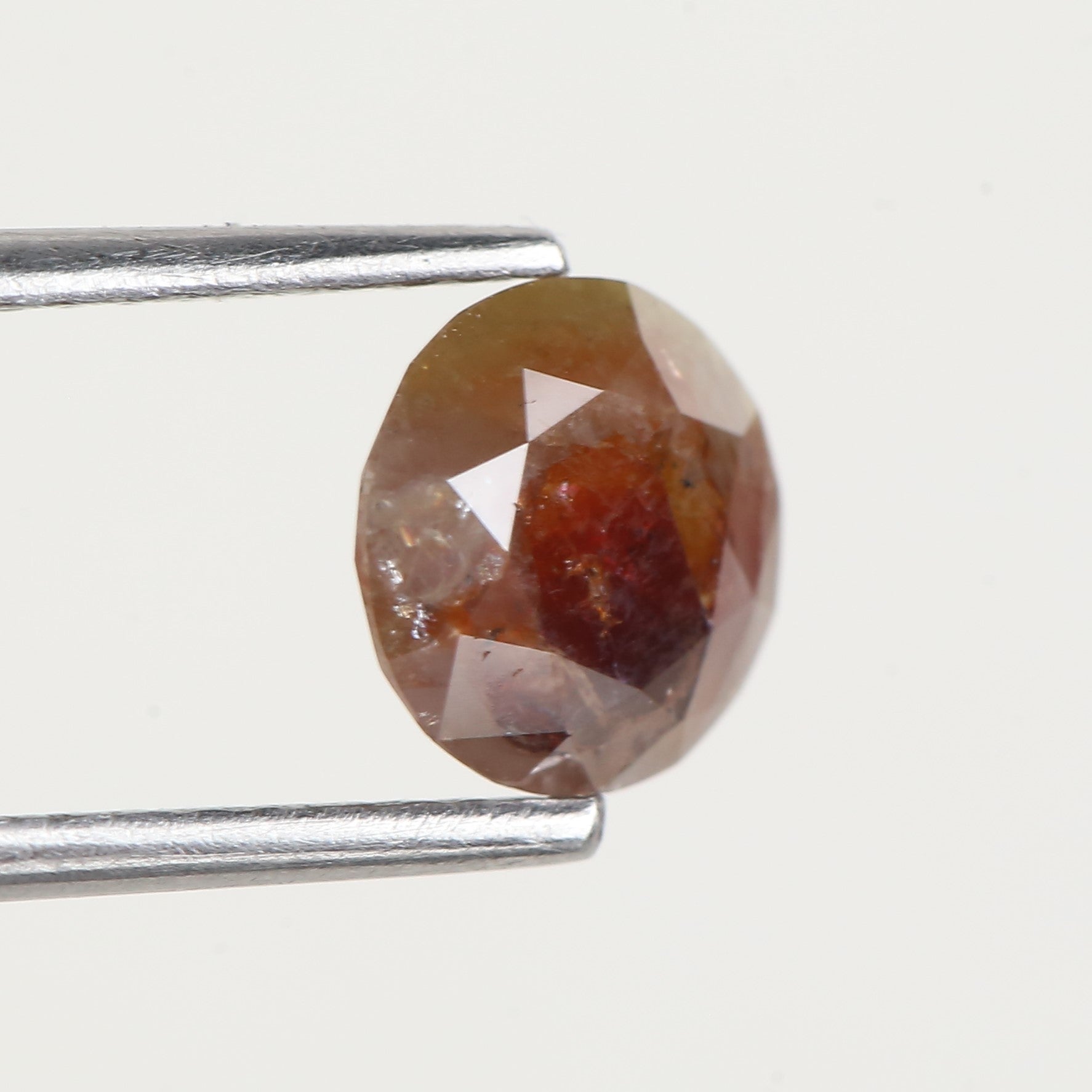 1.33 Carat Natural Round Red Brown Diamond 6.88 MM