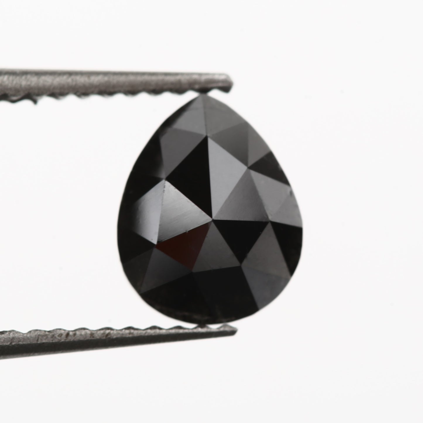 pear black rose cut diamond