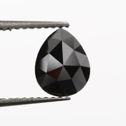 pear black rose cut diamond