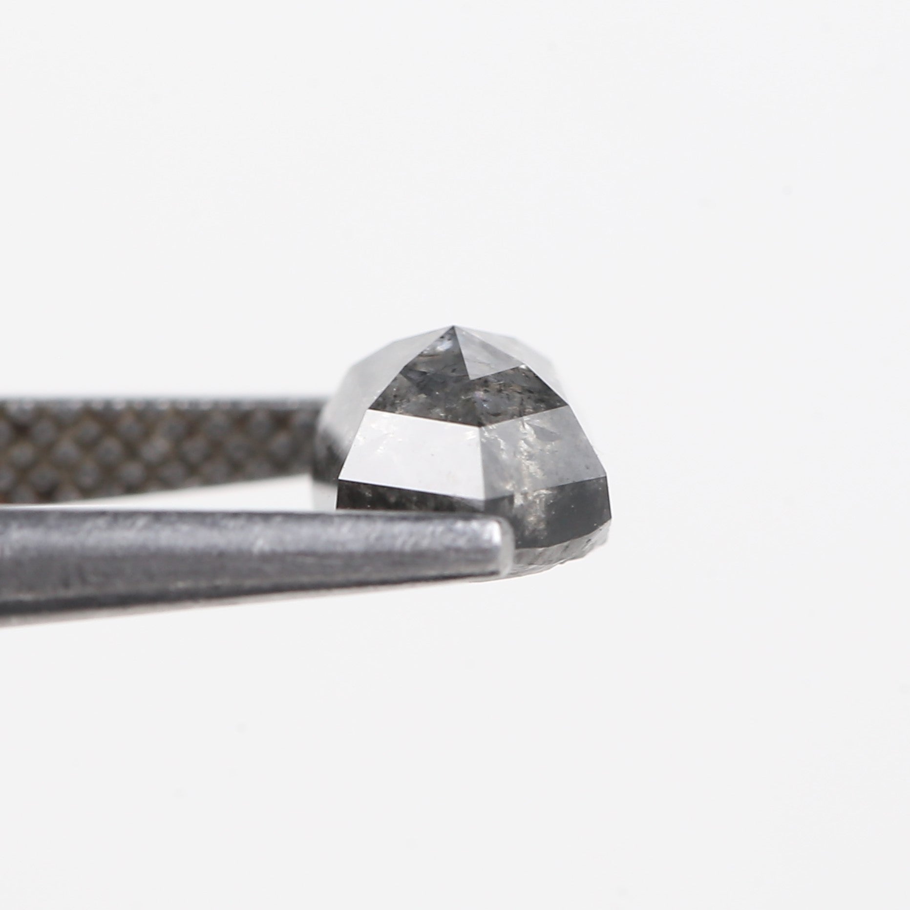 1.53 Carat Natural Salt And Pepper Hex Cut Diamond 7.86 MM