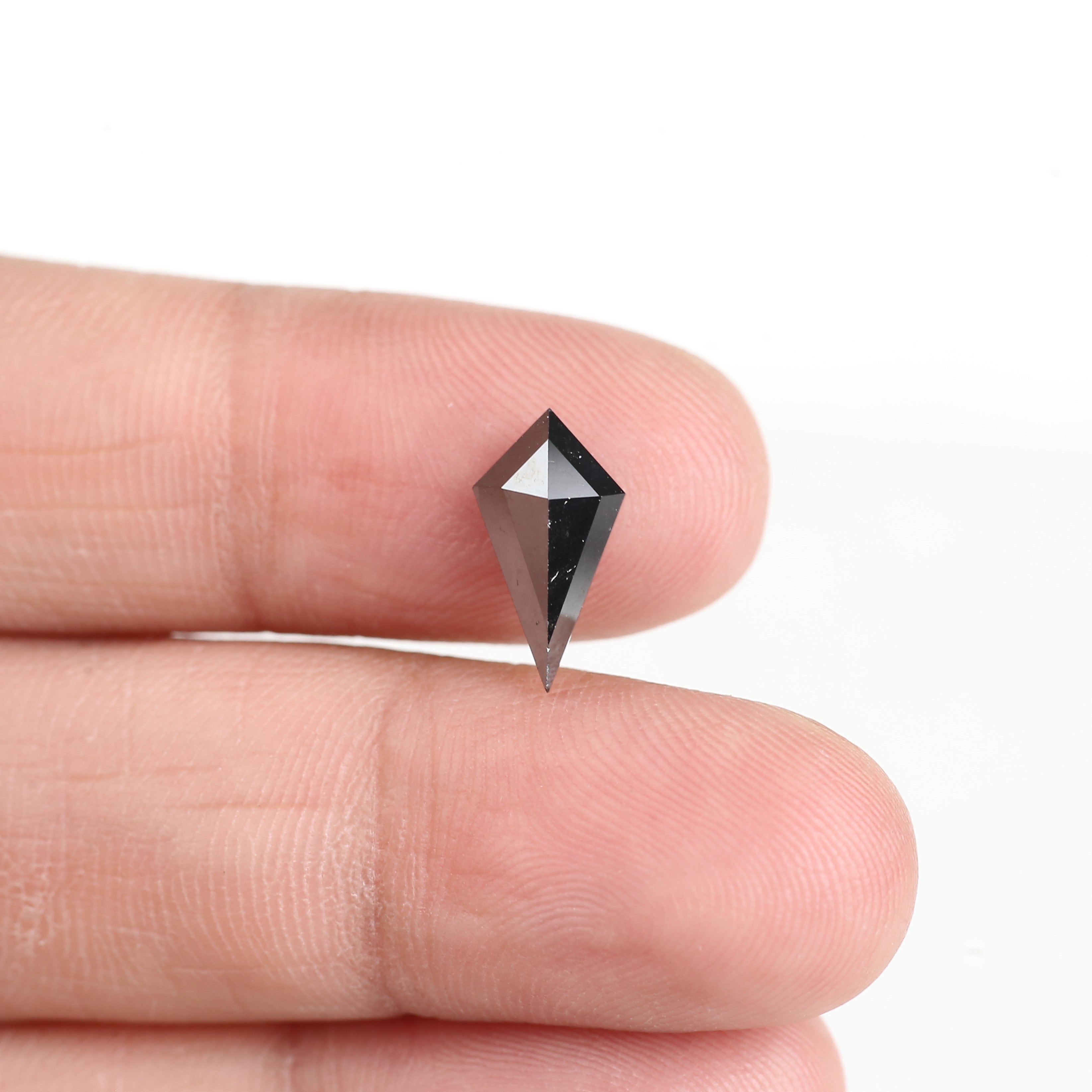 1.77 Carat Loose Natural Black Kite Diamond 12.25 MM