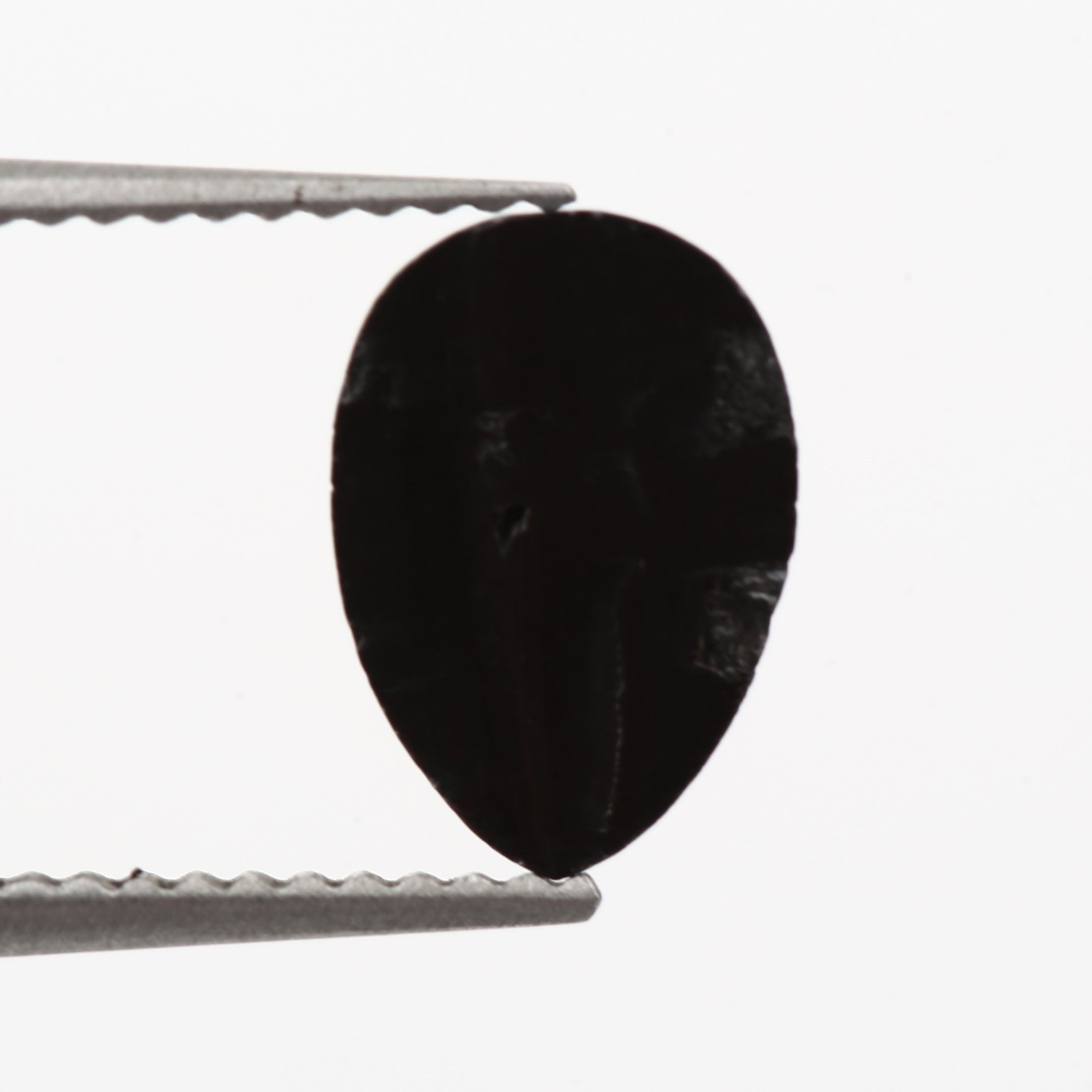 1.99 Carat Pear Rose Cut Fancy Natural Black Diamond - Blackdiamond