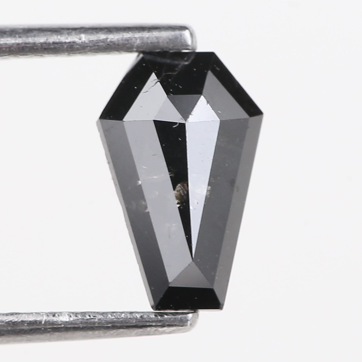 0.70 Carat Natural Salt And Pepper Coffin Cut Loose Diamond 8.21 MM