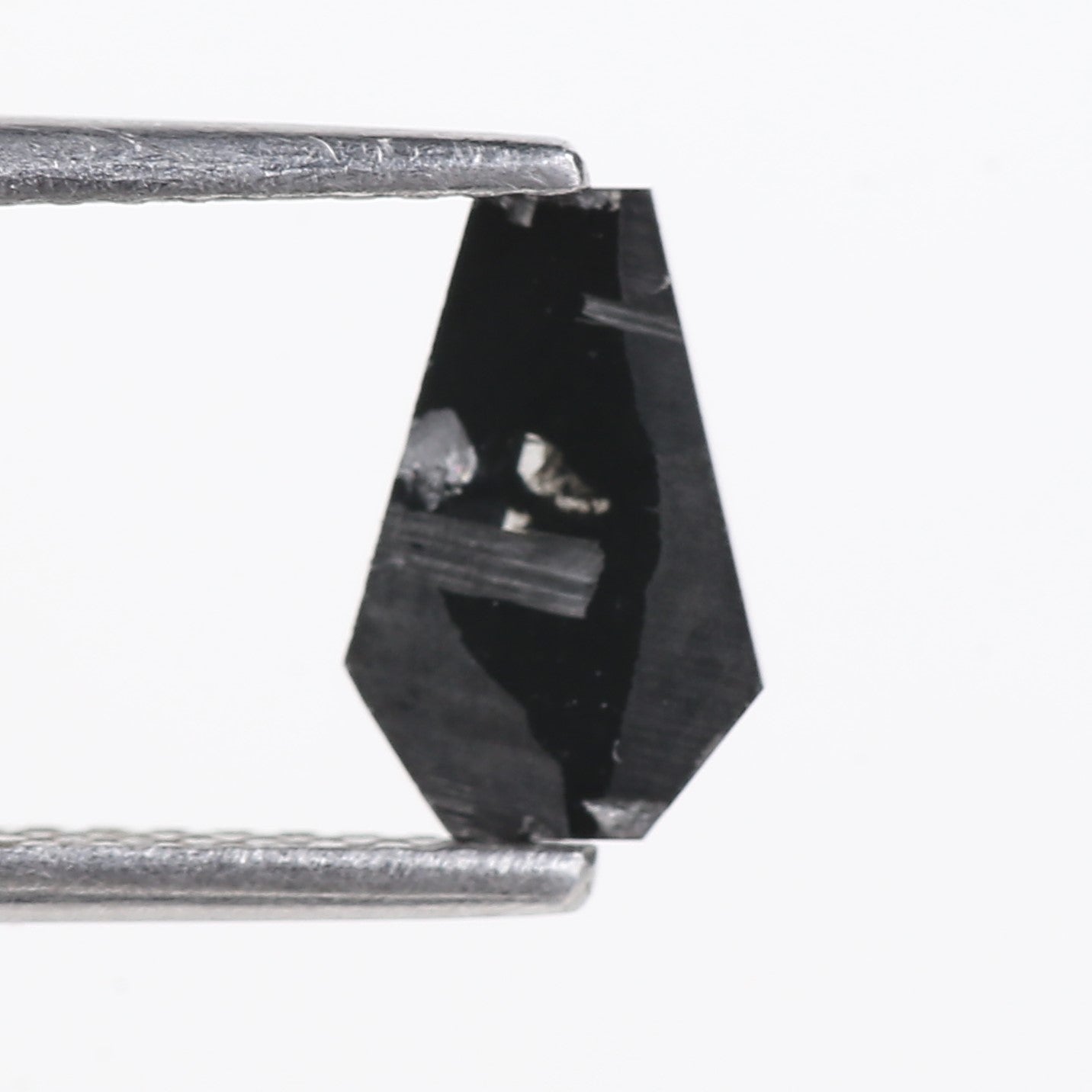 0.70 Carat Natural Salt And Pepper Coffin Cut Loose Diamond 8.21 MM