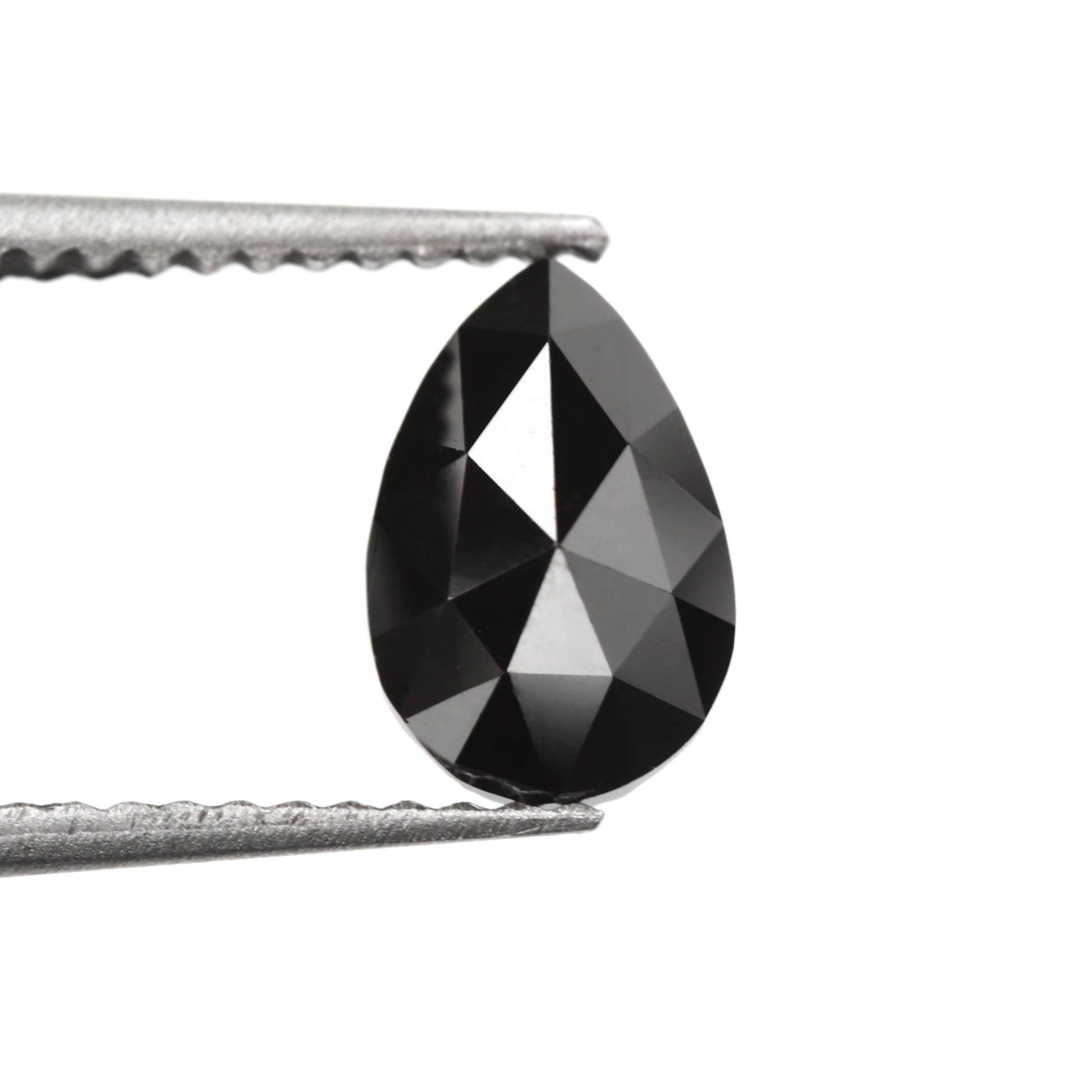 1ct pear black diamond