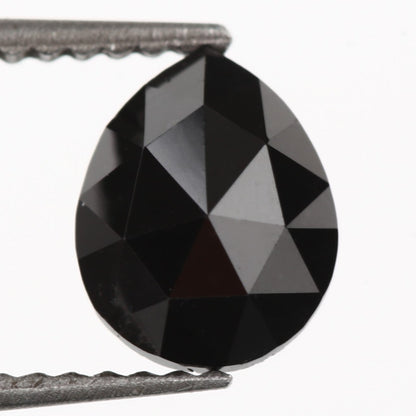 pear black diamond rose cut