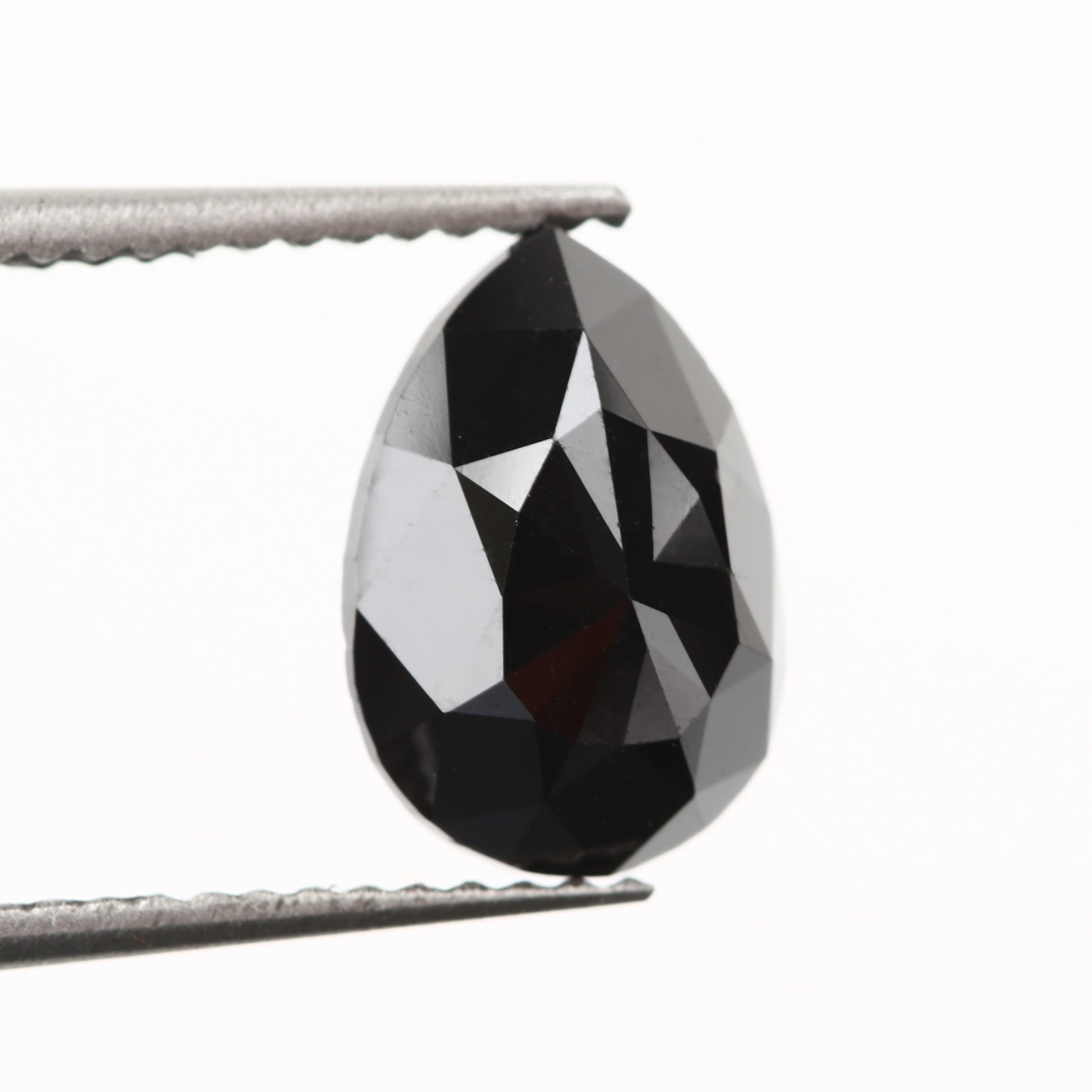 pear black diamond rose cut