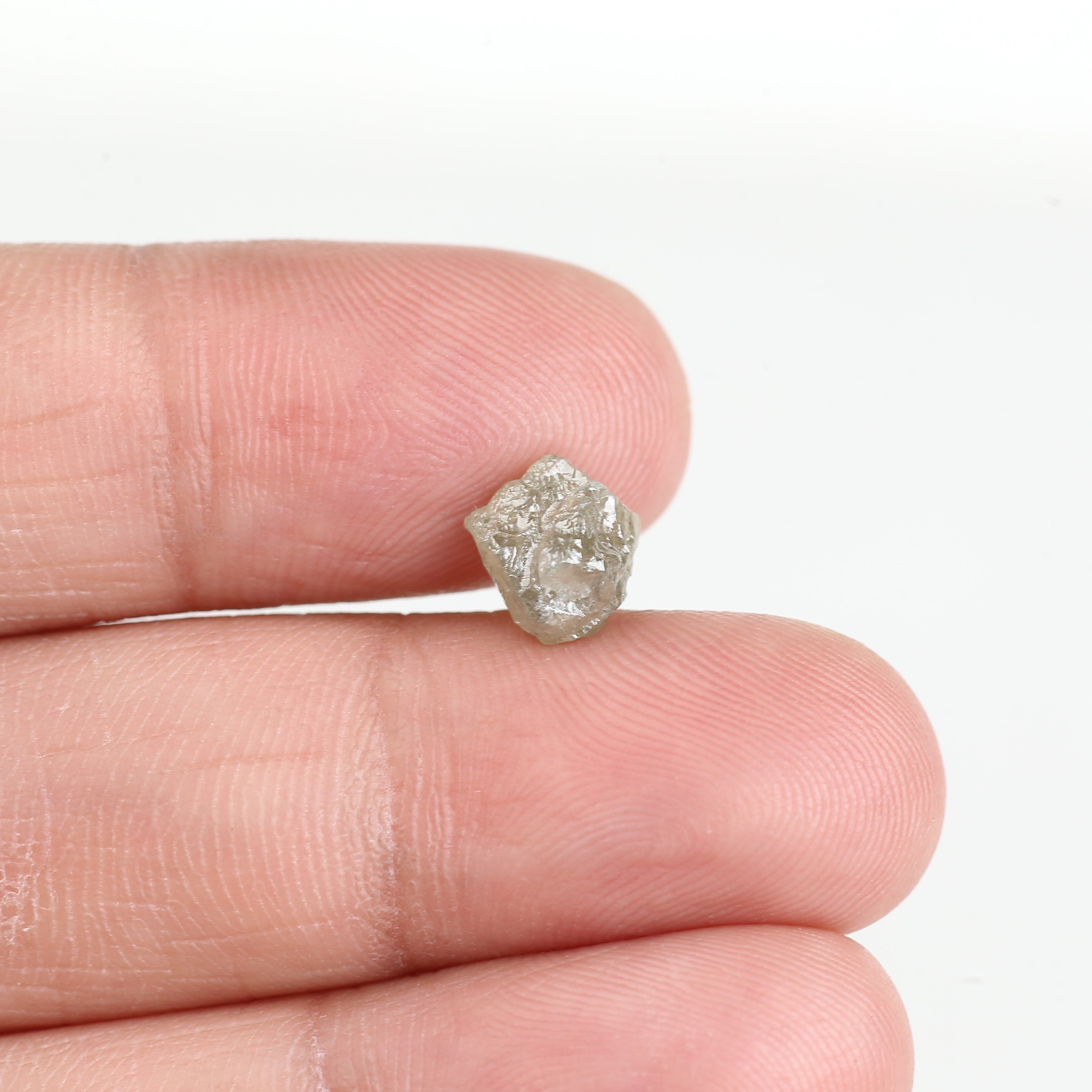 1.84 Ct Natural Light Yellow Rough Diamond 7.8 MM