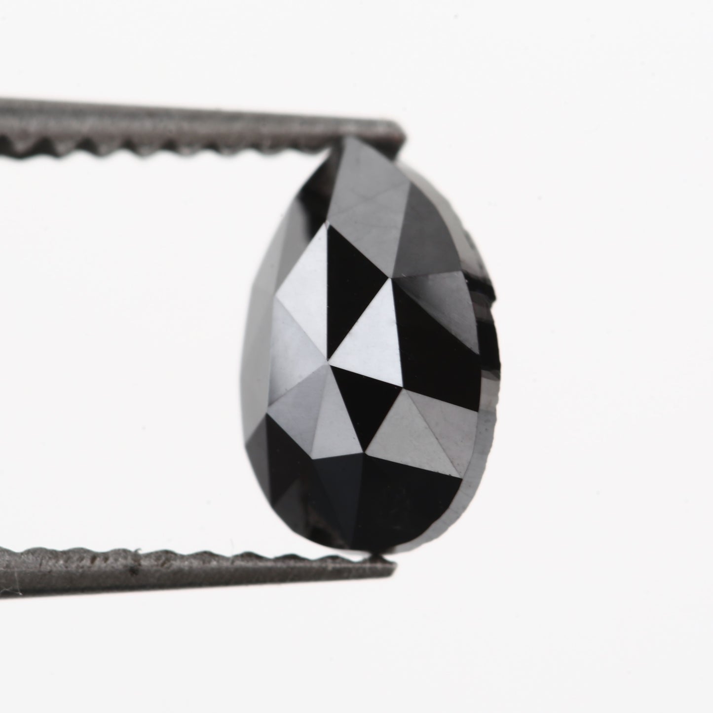 1.04 Carat Pear Rose Cut Fancy Natural Black Diamond - Blackdiamond