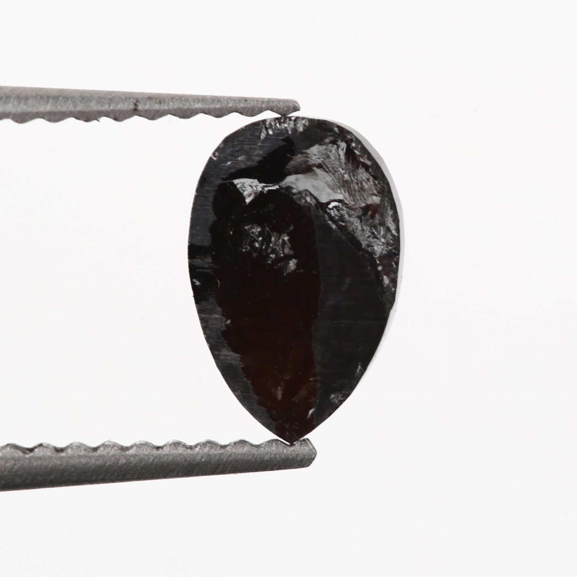 1.04 Carat Pear Rose Cut Fancy Natural Black Diamond - Blackdiamond