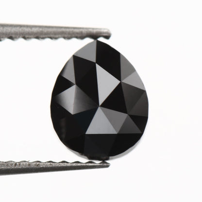 pear black diamond rose cut