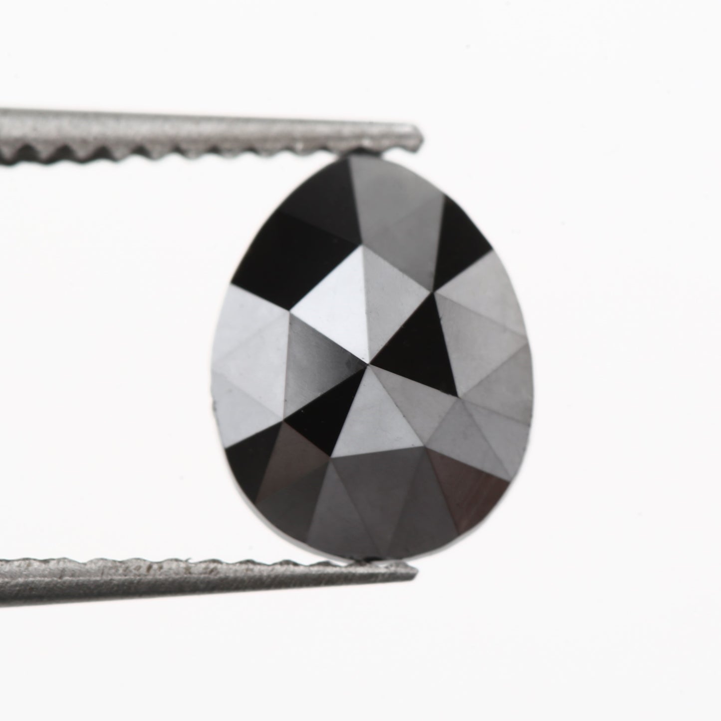 pear black diamond rose cut