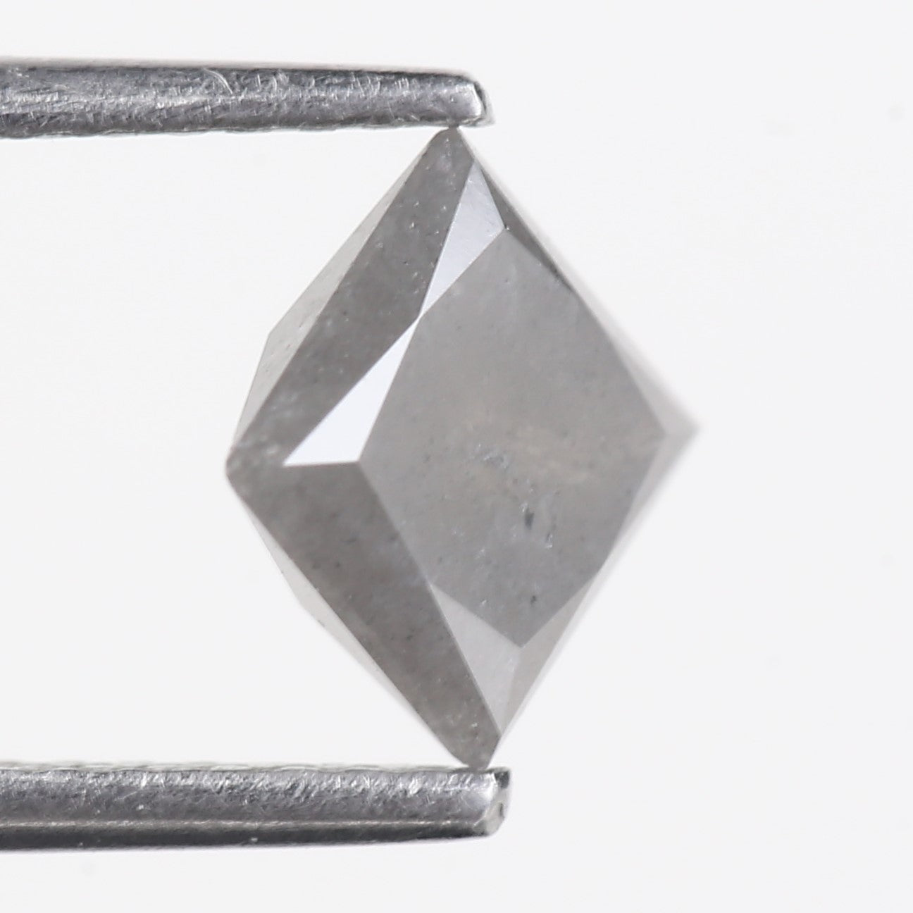 1.17 Carat Natural Grey Princess Cut Loose Salt And Pepper Diamond 5.57 MM