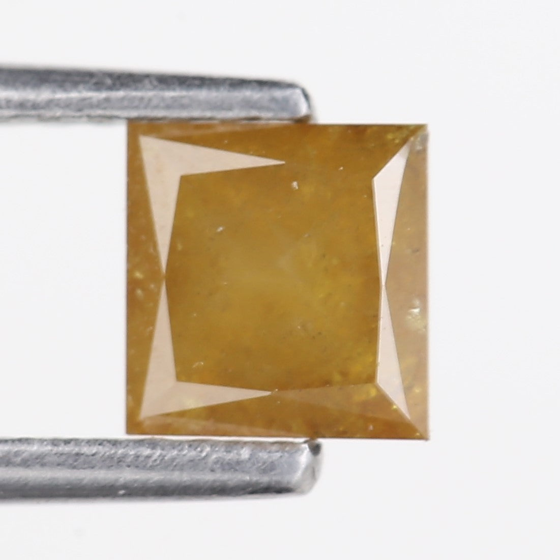 0.74 Carat Natural Fancy Yellow Princess Cut Loose Diamond 4.96 MM