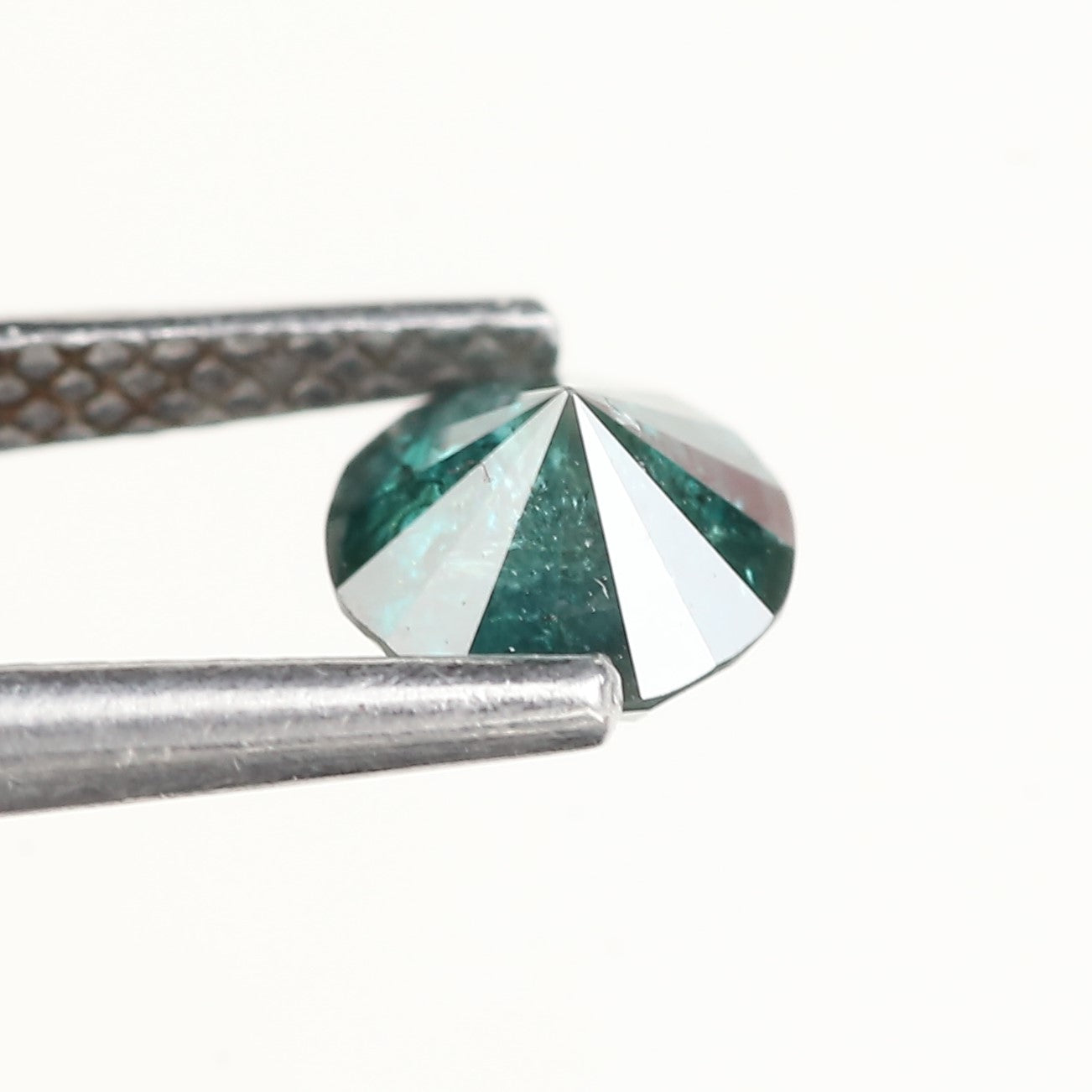 0.72 Carat Natural Fancy Blue Salt and Pepper Diamond 5.50 MM