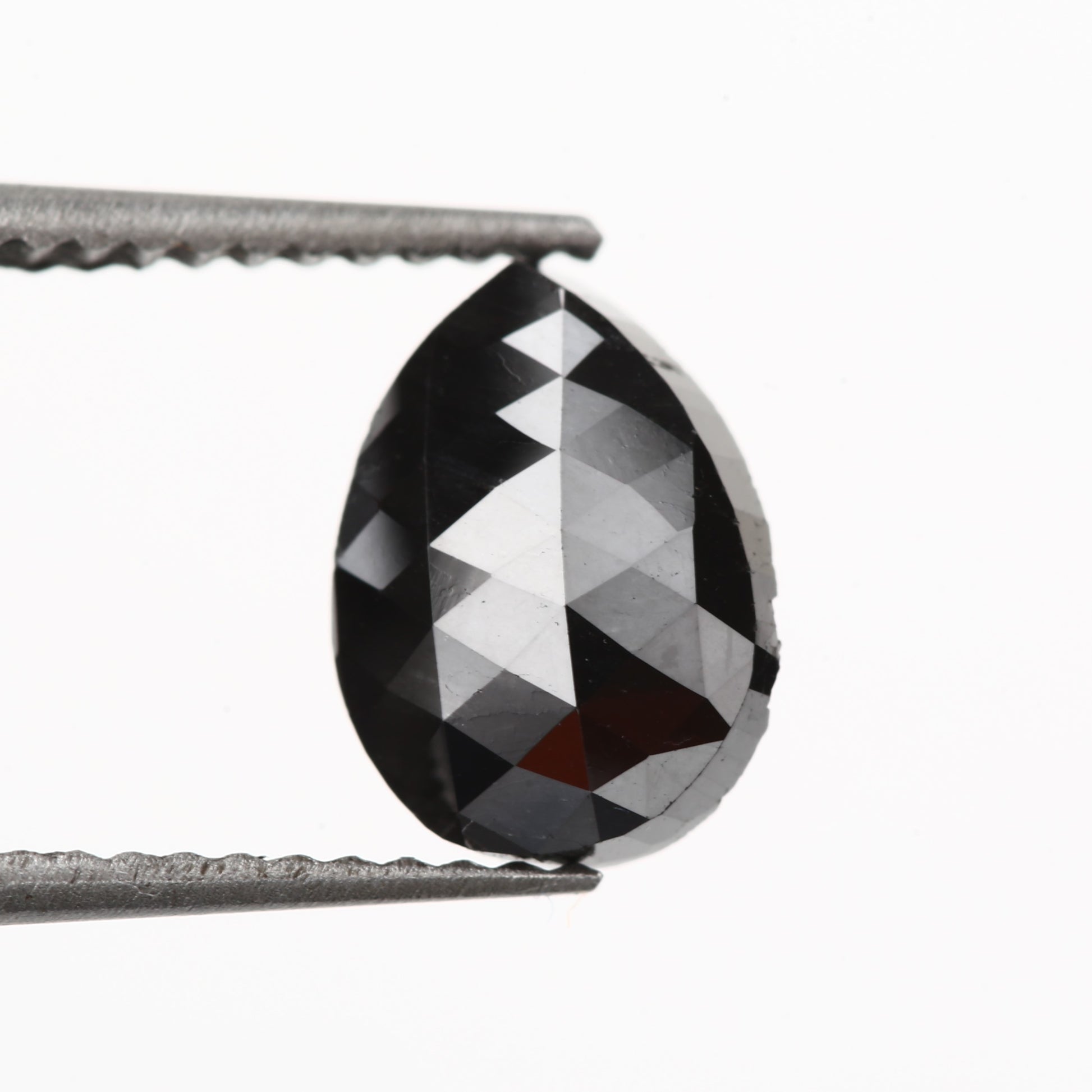 pear checker cut diamond black