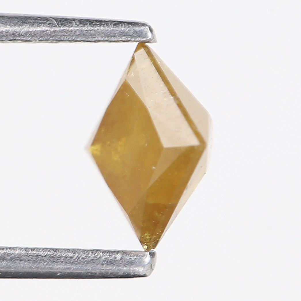 0.74 Carat Natural Fancy Yellow Princess Cut Loose Diamond 4.96 MM