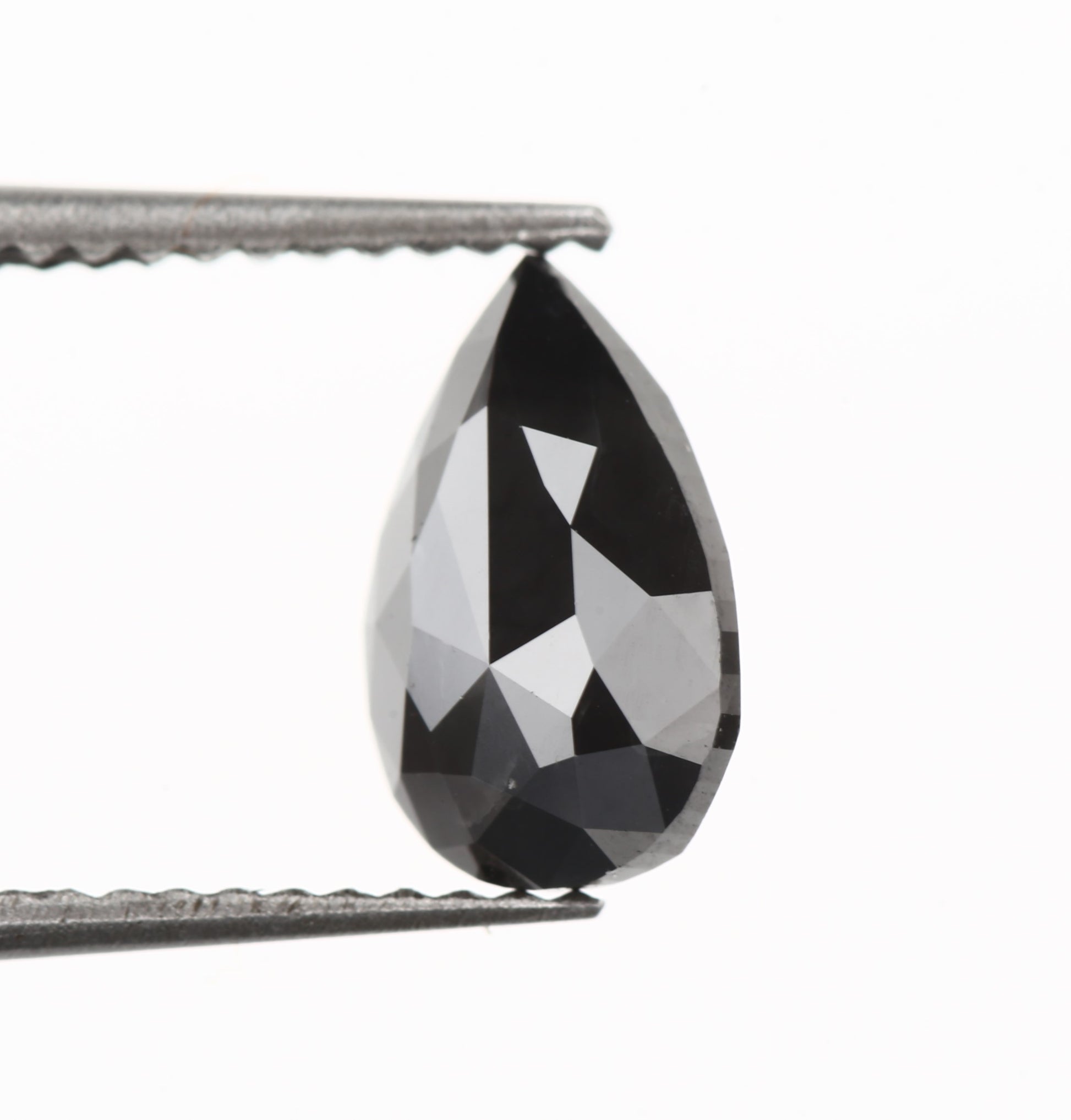 tear drop black diamond natural