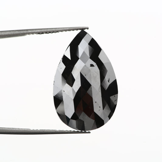 pear checker cut black diamond