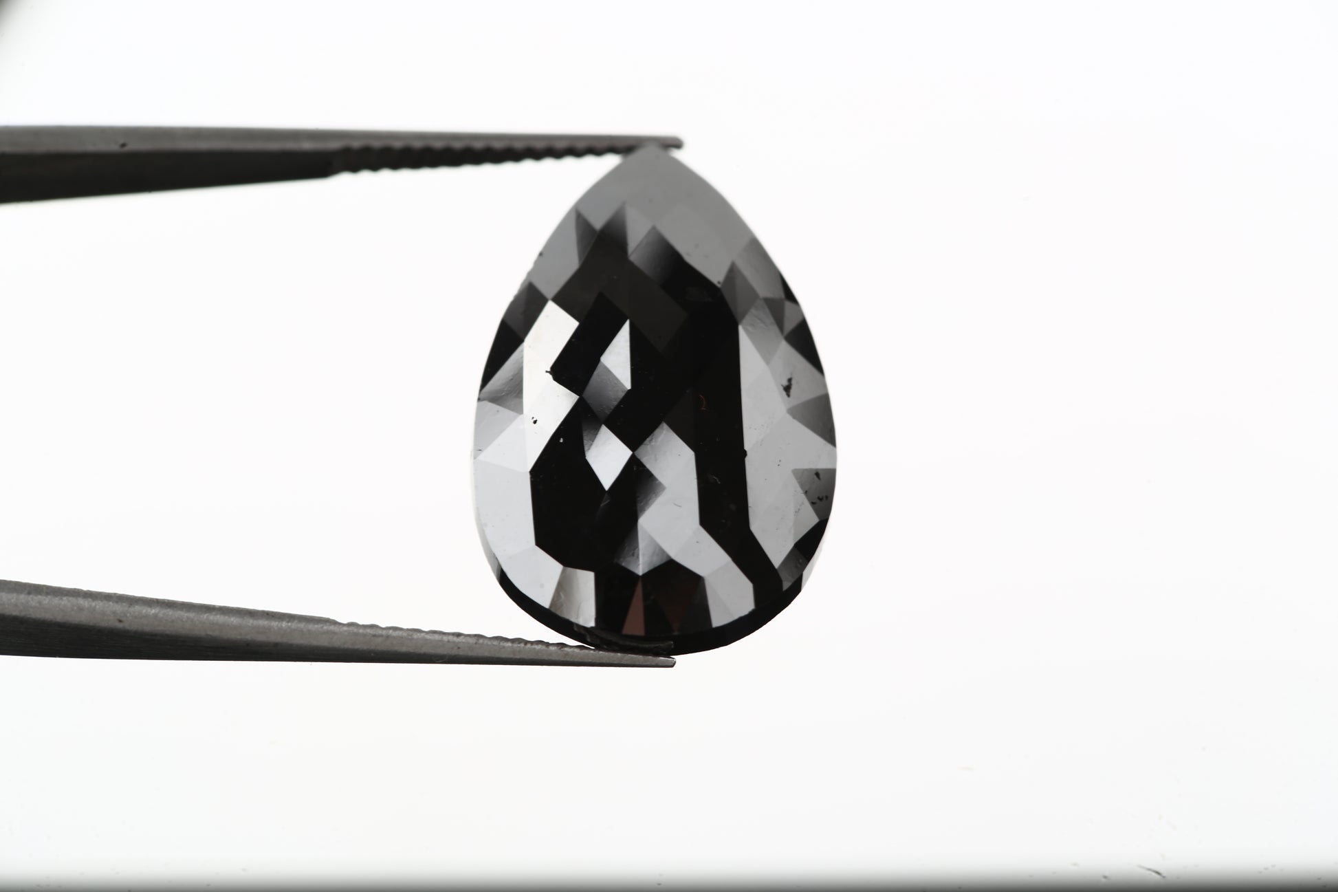 pear checker black natrual diamond