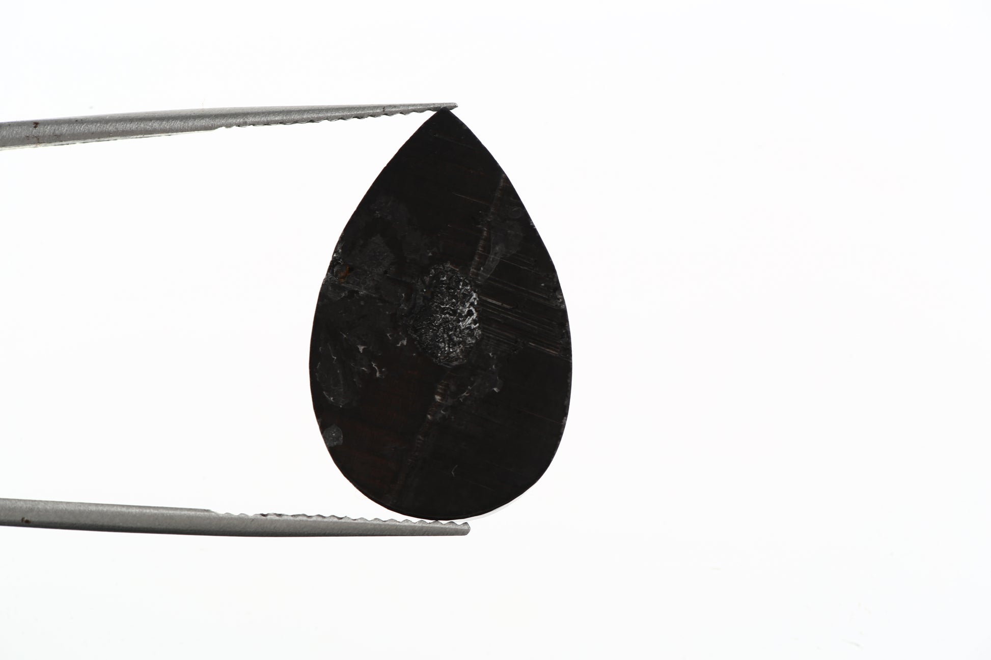 12.58 Carat Pear Checker Cut Fancy Natural Black Diamond - Blackdiamond