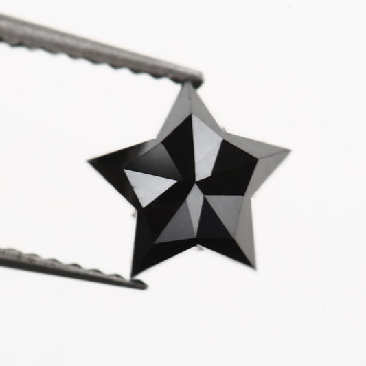 star fancy black natural diamond