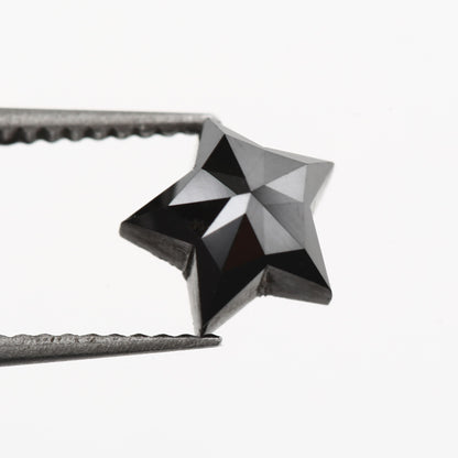 1.54 Carat Star Cut Fancy Natural Black Diamond - Blackdiamond