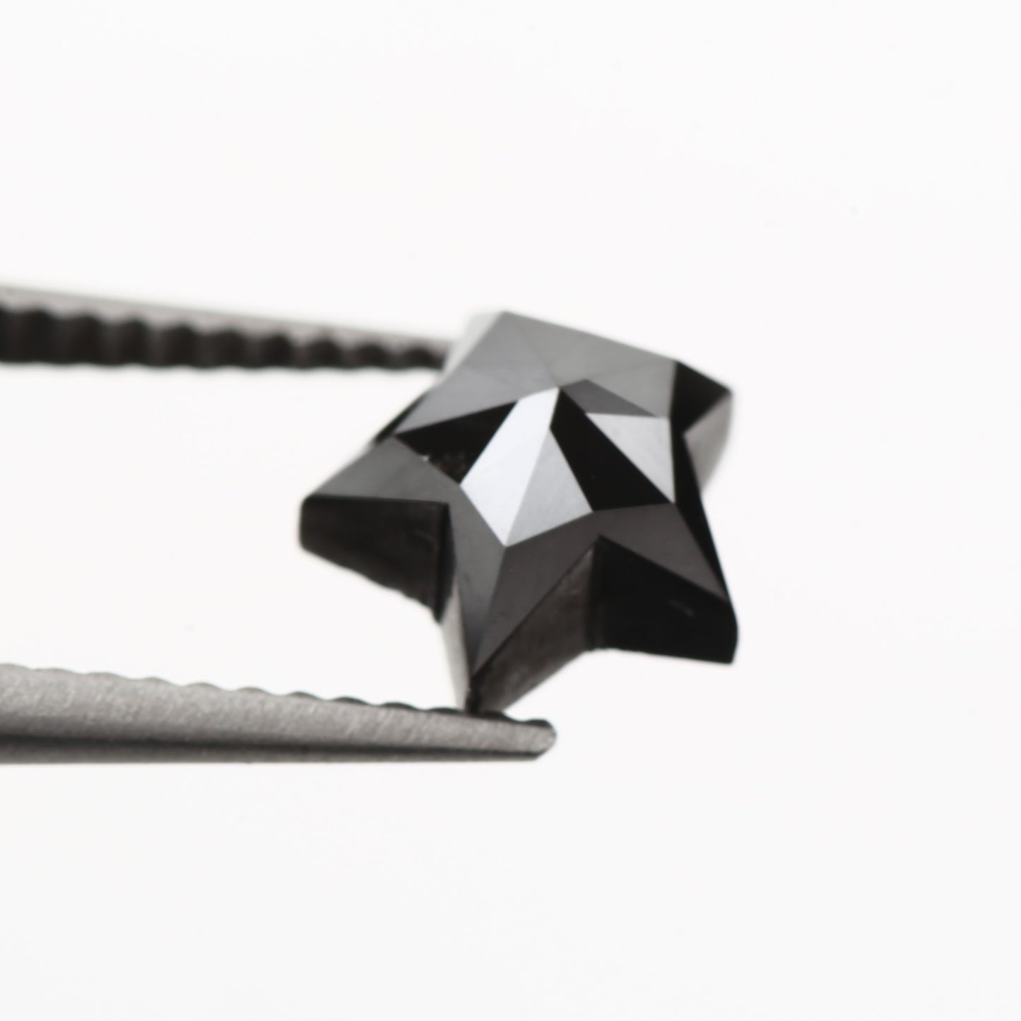 1.54 Carat Star Cut Fancy Natural Black Diamond - Blackdiamond