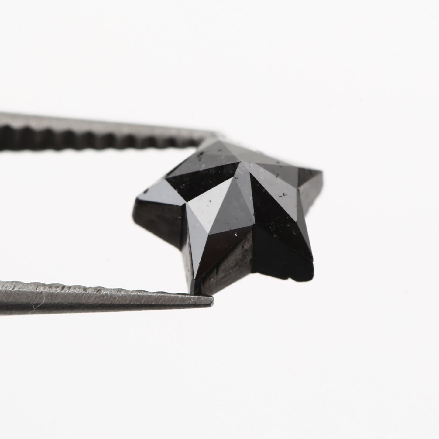 1.34 Carat Star Rose Cut Fancy Natural Black Diamond - Blackdiamond